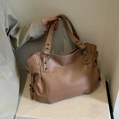 Soft Interior Compartment Shoulder Bags 2025 High Quality Contrasting Colors Bags for Women Fashion Zipper Pu Women's Handbags