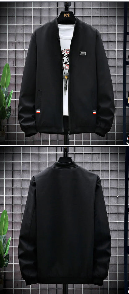 Man Leisure Jacket New Spring Autumn Solid Color And Comfortable Zipper Style Fashion Windproof Jacket