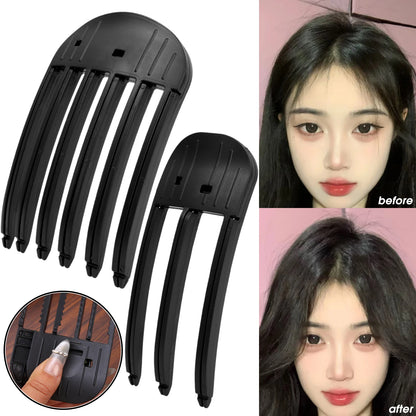 1/2pcs Korean Fluffy Hair Roots Clips Comb Lazy Hair Top Styling Curling Barrel Portable Hairs Clip Volume Wind Sculpting Comb