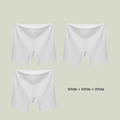 3PCS Women Underwear Slimming Shorts Seamless High Waist Shaper Panties Underware Safety Short Pants Ice Silk Women's Protective