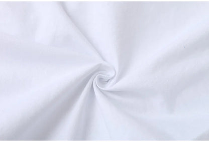 Women Cotton Embroidery Loose Long White Shirts 2025 Spring Autumn New Casual Office Lady Blouse Female Top Loose shirt