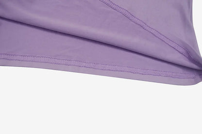 Elegant Lace Up Dress Solid Pleated Slim Fit Party Bodycon Female Sexy Mini Dresses Purple Black Vestidos