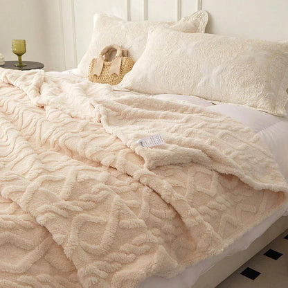 Single-Layer Coral Fleece Blanket