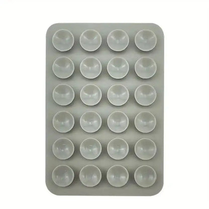 Silicone 24 Suction Phone Holder Multifunctional Suction Cup Mat Wall Stand Anti-Slip Single Sided Case Glue Mount Back Stickers