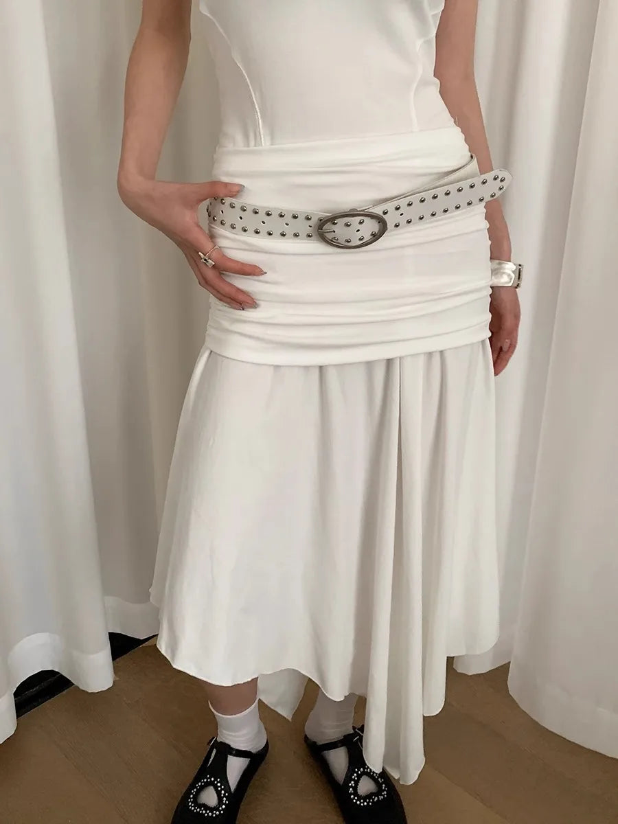 Bohemian Rivet Belt Women 2024 New High-End Design Niche With Dress Y2K Belt Trend
