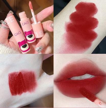 CACE 3 Pcs Sweet Liquid Lipstick Set Matte Velvet Lip Glaze Waterproof Long Lasting Non-marking Lip Tint Cosmetic Kits Lipgloss