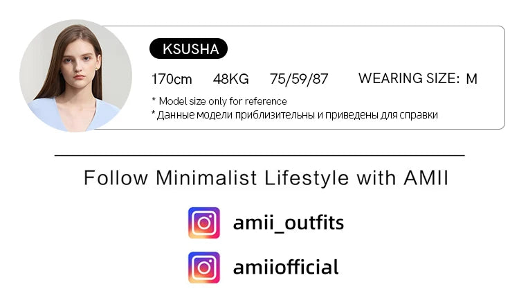 AMII Minimalism Shirt Pants For Women 2025 Spring New Casual Basic Shirt Sold Separate Straight Long Wide Leg Pants 12511048