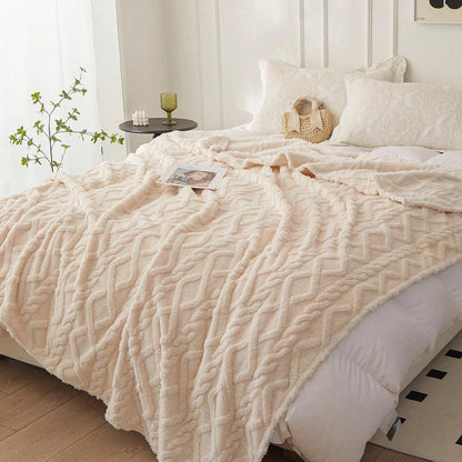 Single-Layer Coral Fleece Blanket