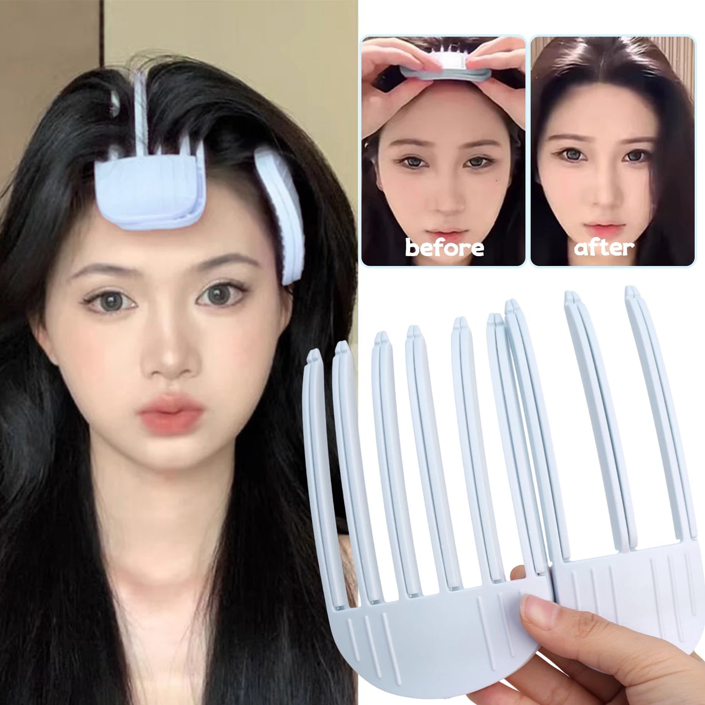 1/2pcs Korean Fluffy Hair Roots Clips Comb Lazy Hair Top Styling Curling Barrel Portable Hairs Clip Volume Wind Sculpting Comb